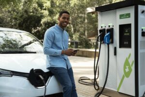 Installation borne électrique à Givors